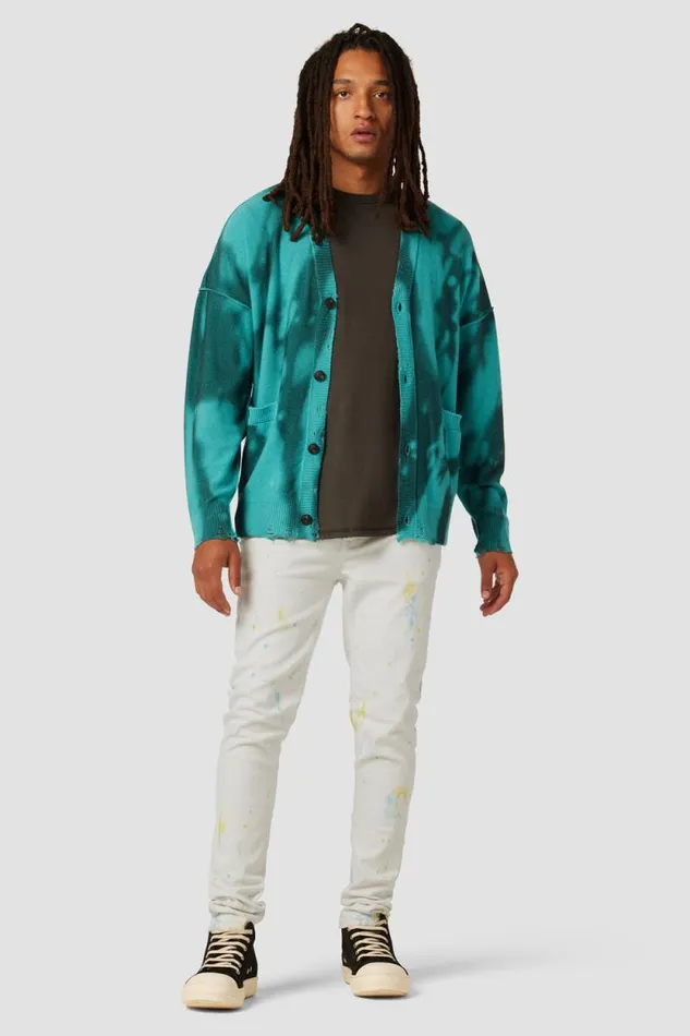 Skinny Men Hudson Jeans Zack Skinny Jean White Painter