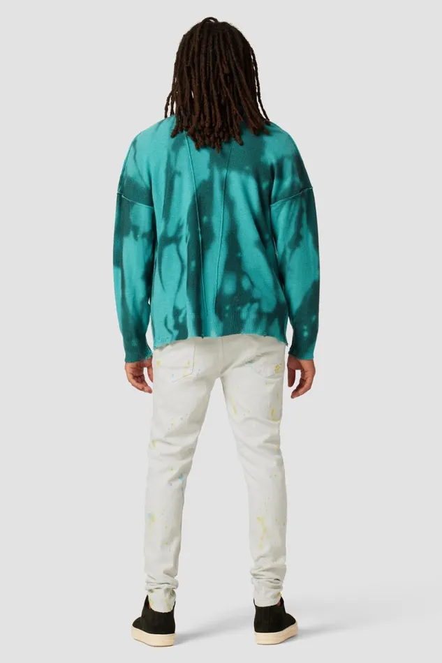 Skinny Men Hudson Jeans Zack Skinny Jean White Painter