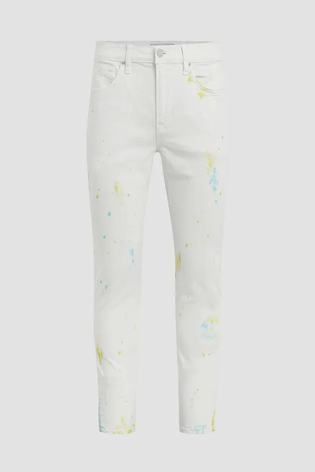 Skinny Men Hudson Jeans Zack Skinny Jean White Painter