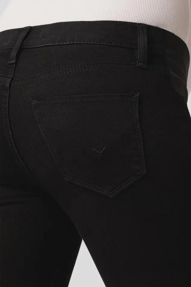 Skinny Women Hudson Jeans Nico Maternity Super Skinny Ankle Jean Black