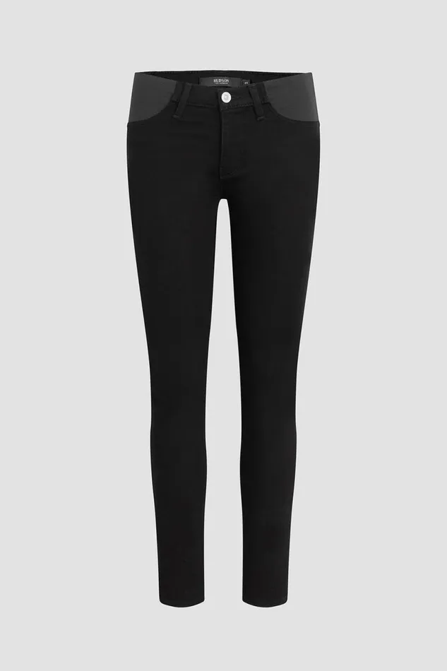 Skinny Women Hudson Jeans Nico Maternity Super Skinny Ankle Jean Black