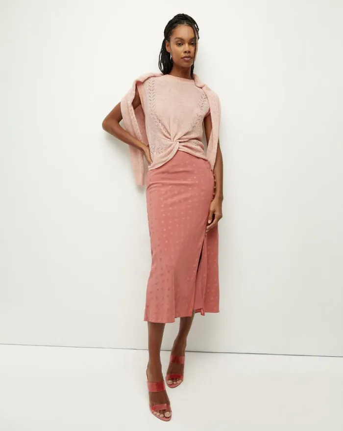Skirts and Shorts Shop Veronica Beard Franconia Silk Jacquard Skirt Bright Army