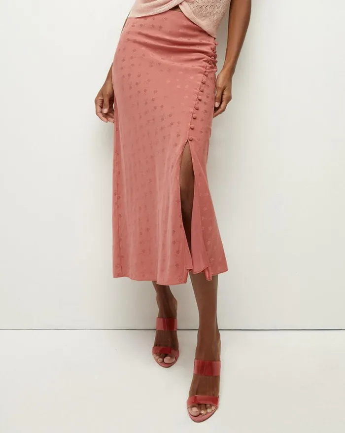 Skirts and Shorts Shop Veronica Beard Franconia Silk Jacquard Skirt Bright Army
