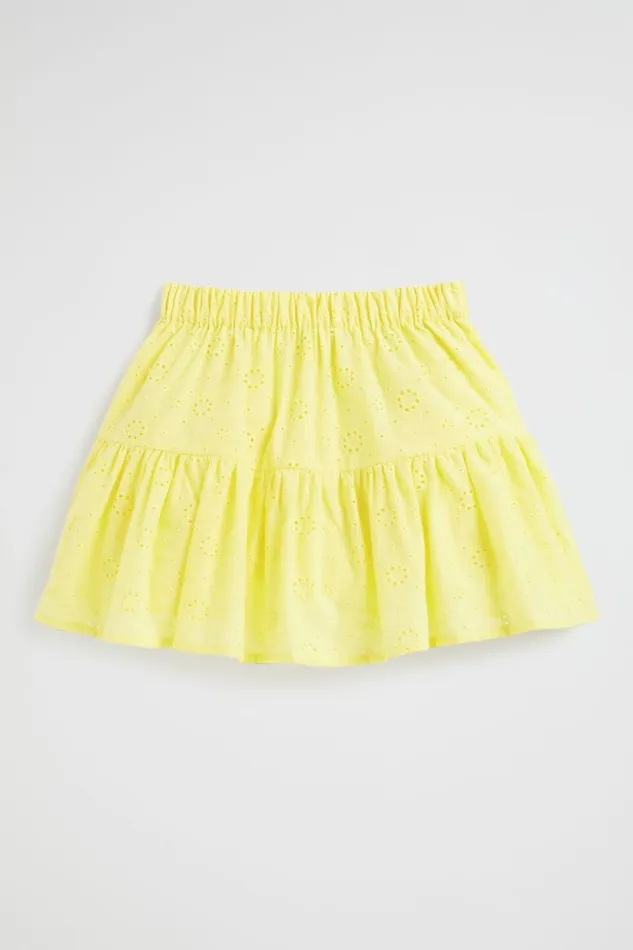 Skirts Girl Seed Heritage Floral Openwork Skirt Sunshine