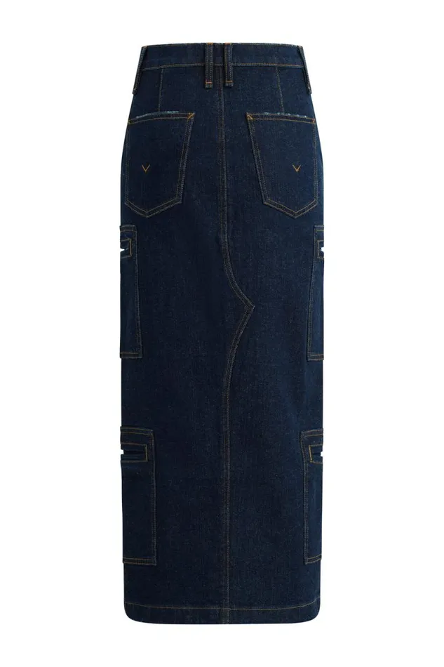 Skirts Women Hudson Jeans Reconstructed Skirt W Cargo Welt Pockets Denim Rinse Skirts Women Hudson Jeans Reconstructed Skirt W Cargo Welt Pockets Denim Rinse