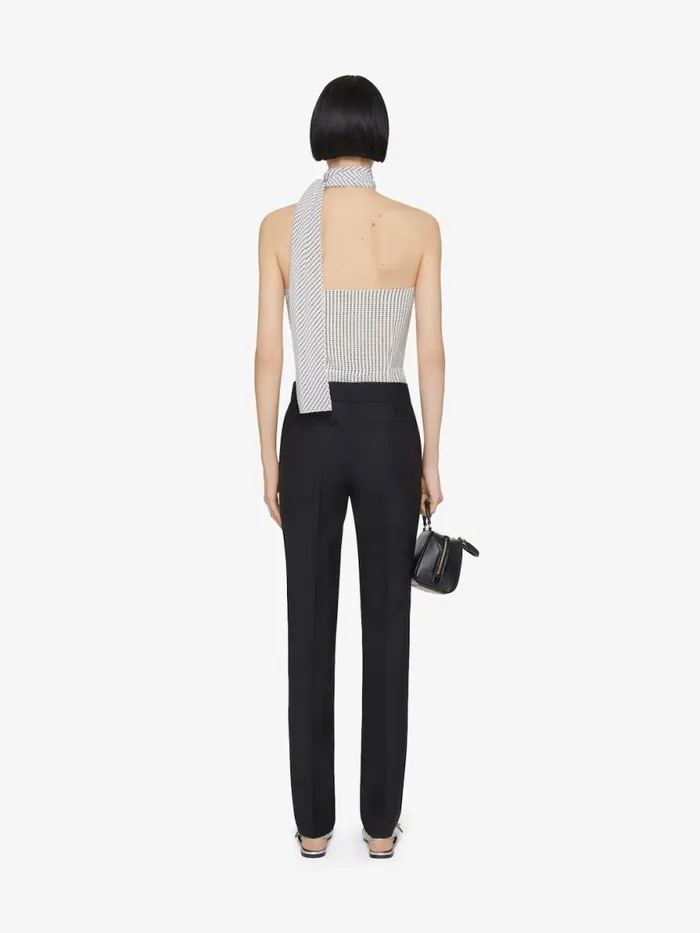 Slim Fit Tailored Pants In Wool And Mohair Black Women Givenchy Pants and Shorts