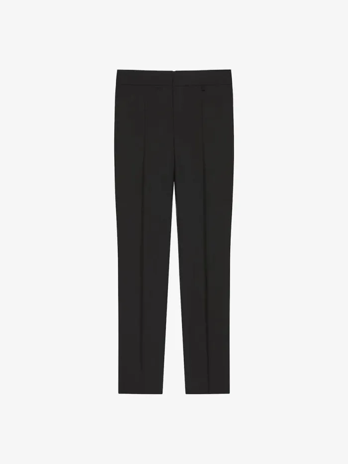 Slim Fit Tailored Pants In Wool And Mohair Black Women Givenchy Pants and Shorts
