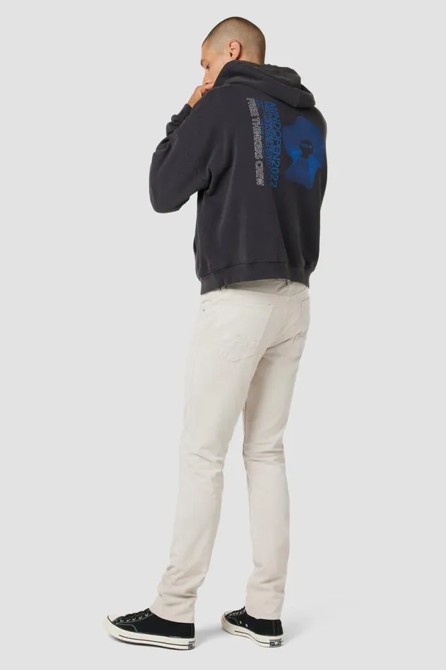 Slim Men Hudson Jeans Blake Slim Straight Twill Pant Light Ash