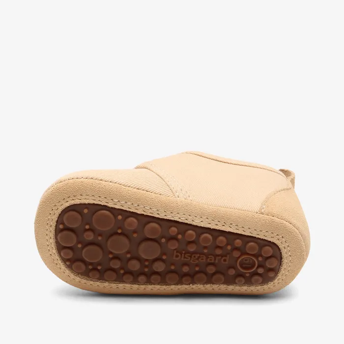 Slippers baby cotton creme Beige bisgaardshoes BABY