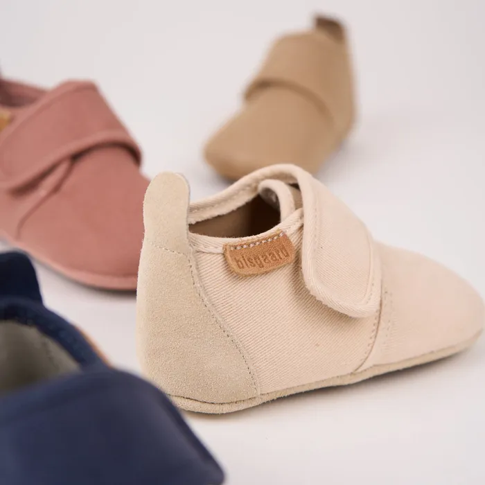 Slippers baby cotton creme Beige bisgaardshoes BABY
