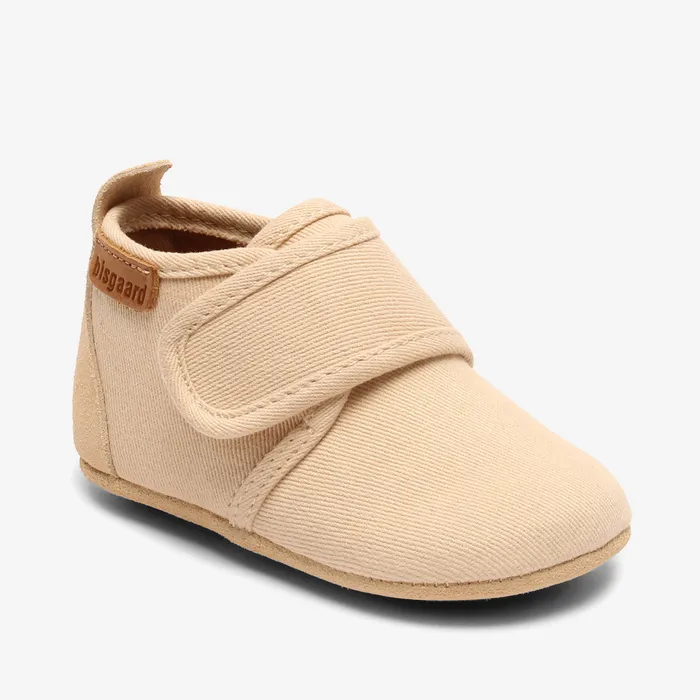 Slippers baby cotton creme Beige bisgaardshoes BABY