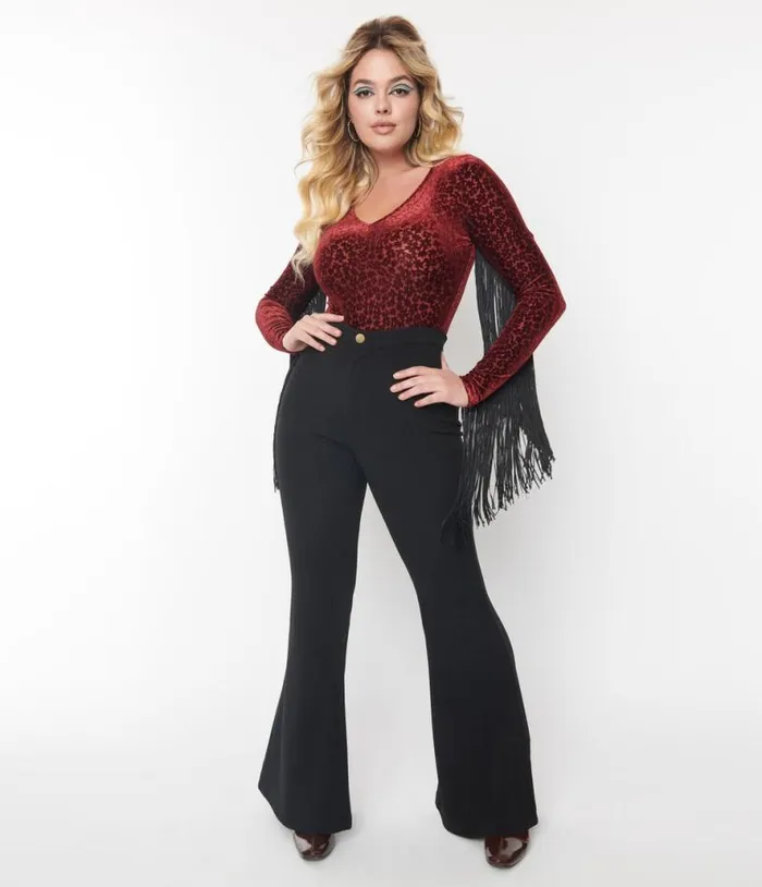 Smak Parlour 1970s Black Find Your Flare Pants ClothingPlus Unique Vintage Pants