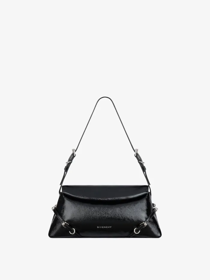 Small P039tit Voyou Bag In Patent Leather Black Women Givenchy Shoulder Bags
