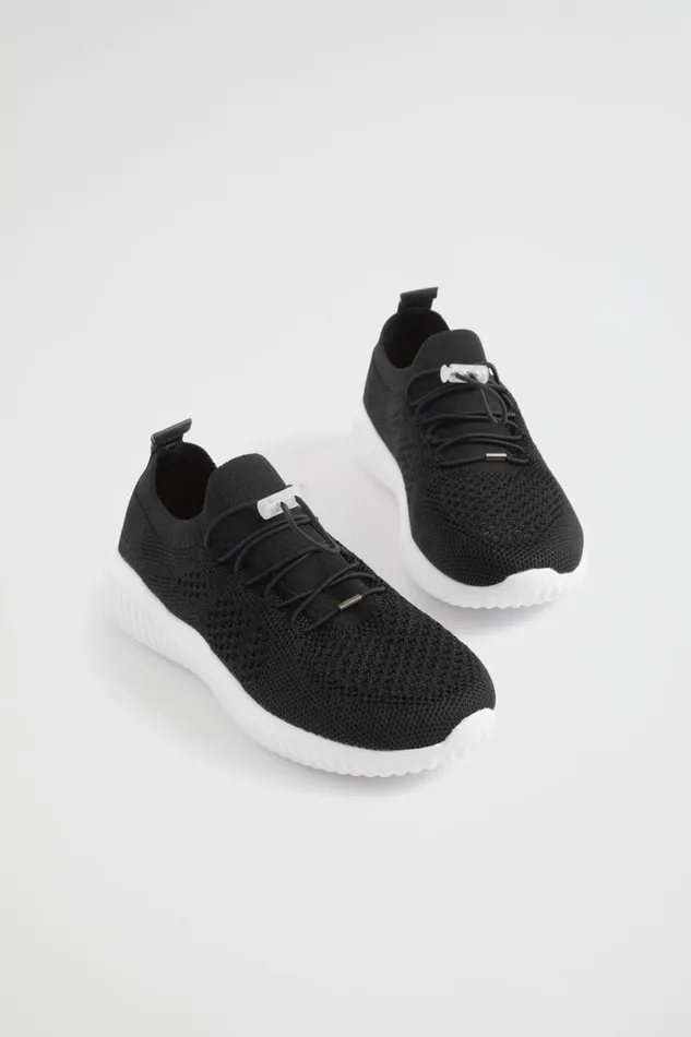 Sneakers and Trainers Boy Seed Heritage Knit Trainer Black