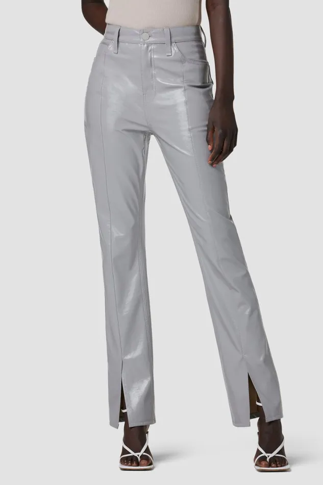 Straight Women Hudson Jeans Harlow Ultra HighRise Cigarette Jean W Slit Hem Ultimate Gray