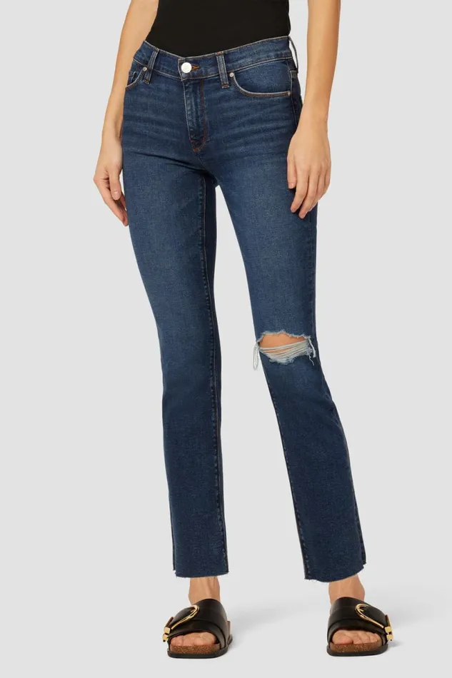 Straight Women Hudson Jeans Nico MidRise Straight Ankle Jean Legit