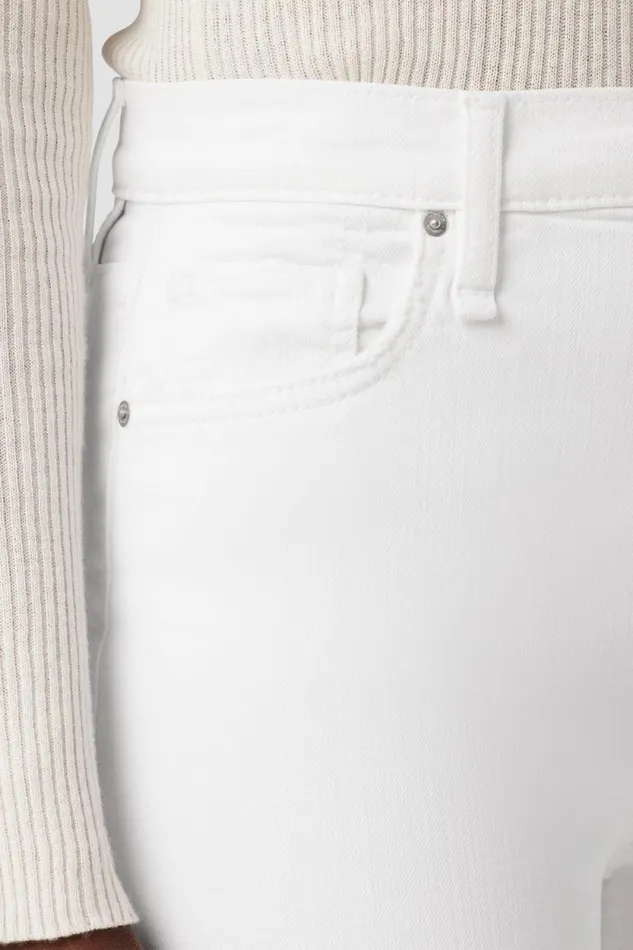 Straight Women Hudson Jeans Remi HighRise Straight Crop Jean Destructed White Shadow