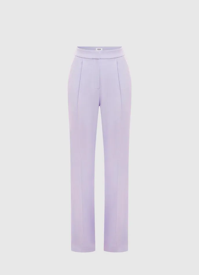 Suiting Women LEO LIN Heather Straight Leg Pants 8211 Lilac