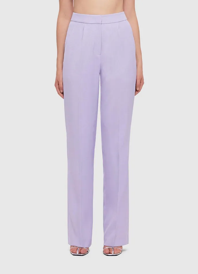 Suiting Women LEO LIN Heather Straight Leg Pants 8211 Lilac