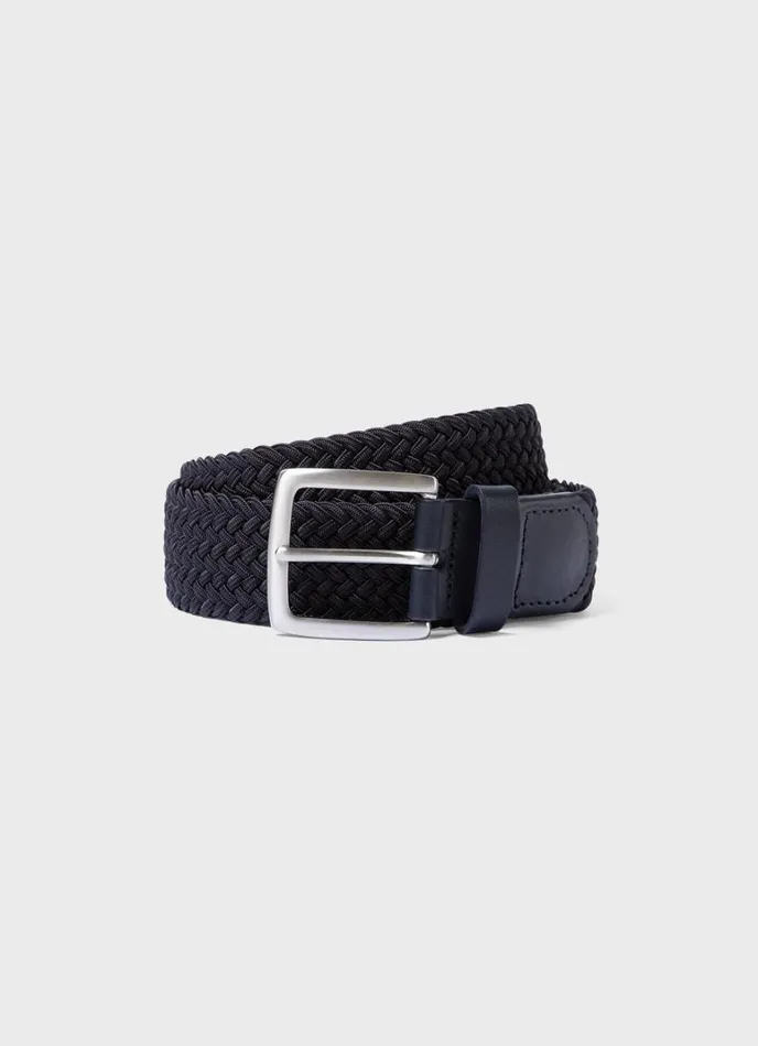 SUNSPEL Belts Elasticated Braided Belt Navy 8211 Men