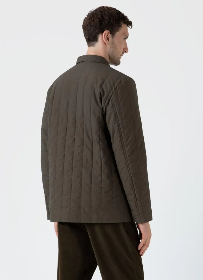 SUNSPEL Jackets and Coats Quilted Twin Pocket Jacket Dark Olive 8211 Men