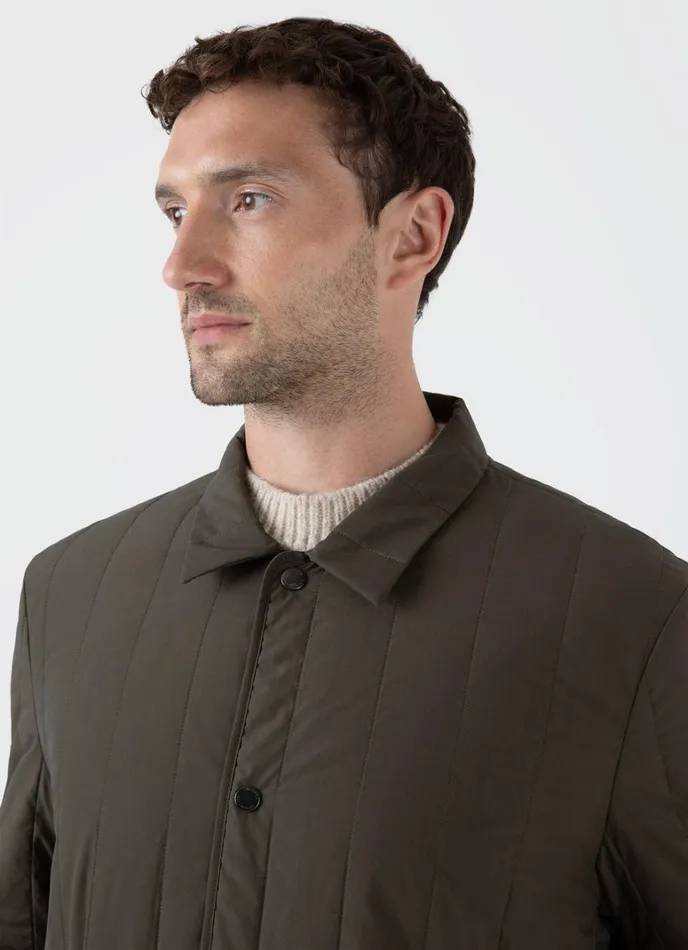 SUNSPEL Jackets and Coats Quilted Twin Pocket Jacket Dark Olive 8211 Men
