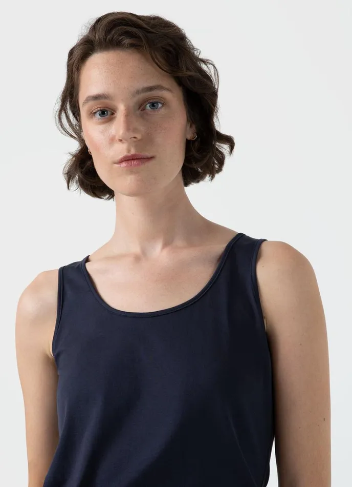 SUNSPEL Loungewear and Sleepwear Classic Vest Navy 8211 Women
