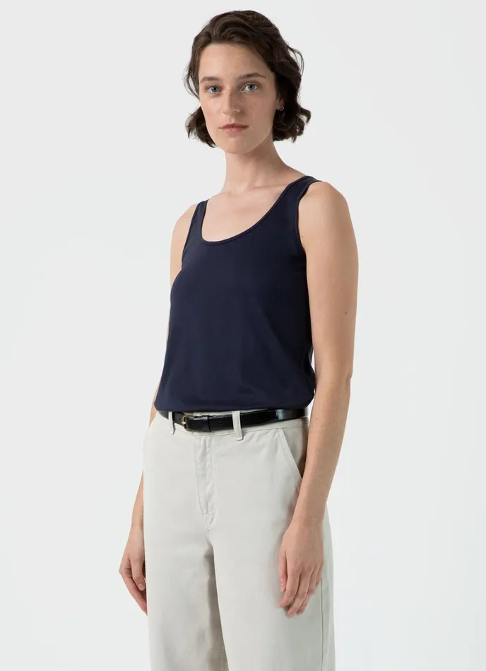 SUNSPEL Loungewear and Sleepwear Classic Vest Navy 8211 Women