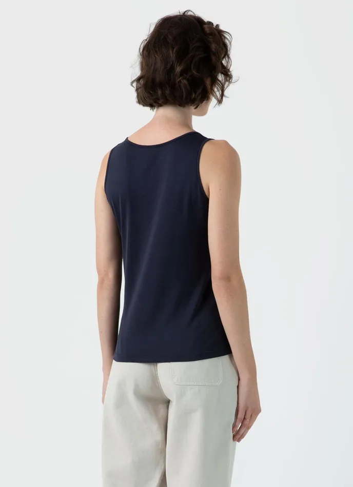 SUNSPEL Loungewear and Sleepwear Classic Vest Navy 8211 Women