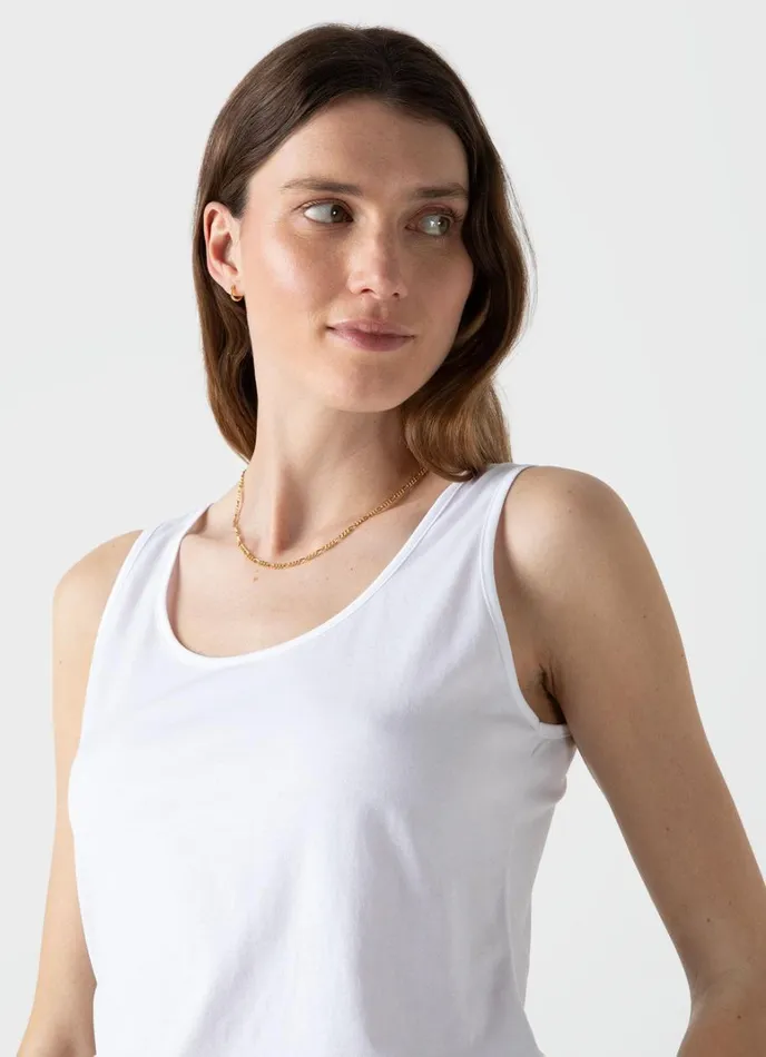 SUNSPEL Loungewear and Sleepwear Classic Vest White 8211 Women