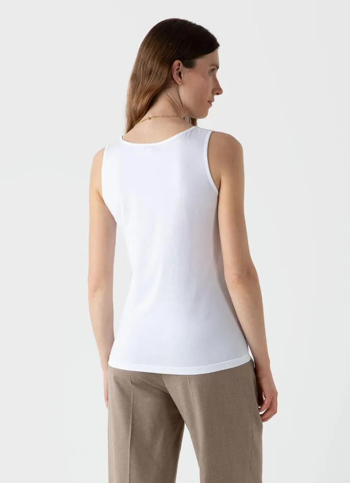 SUNSPEL Loungewear and Sleepwear Classic Vest White 8211 Women