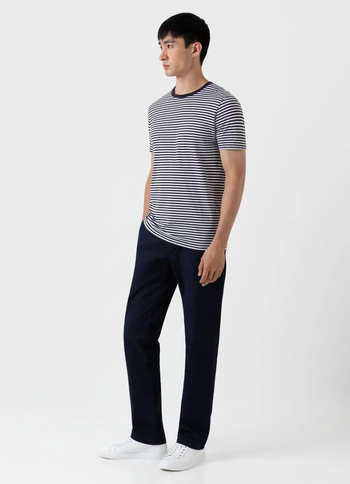 SUNSPEL Pants Regular Fit Stretch Chino Navy 8211 Men