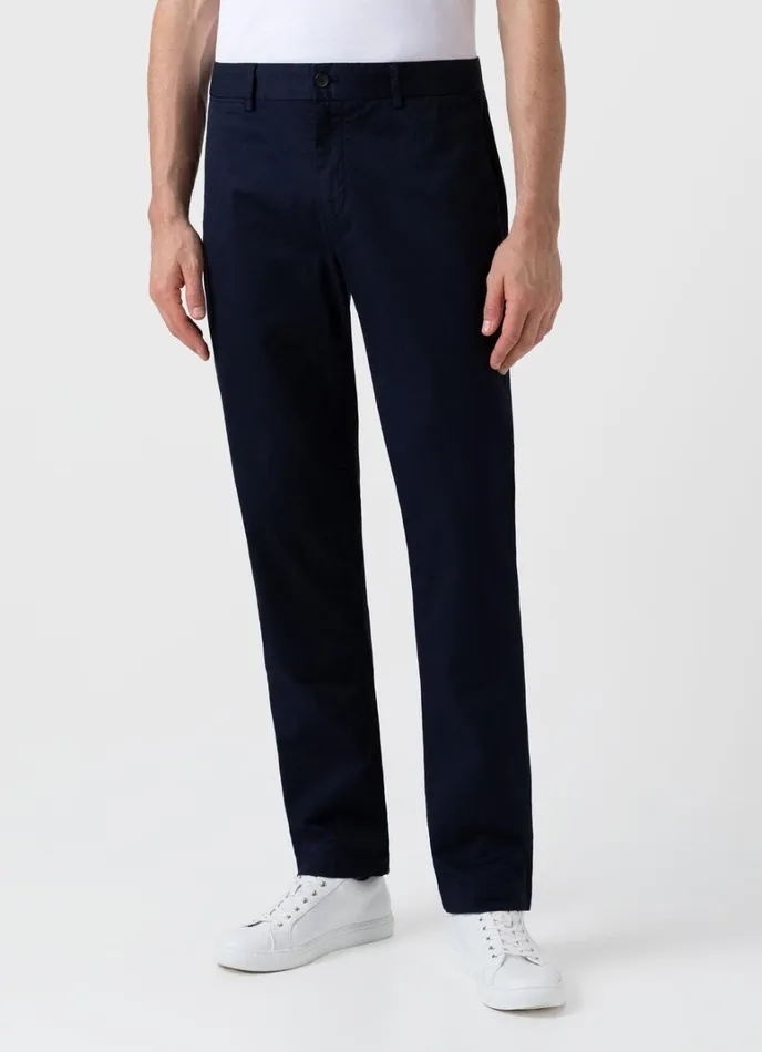 SUNSPEL Pants Regular Fit Stretch Chino Navy 8211 Men