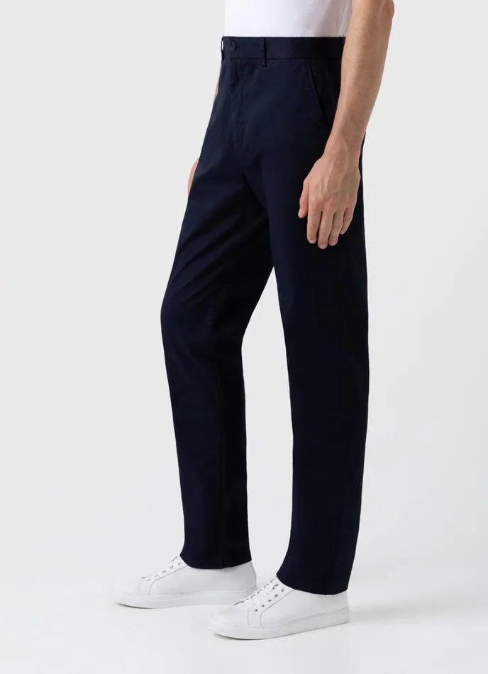 SUNSPEL Pants Regular Fit Stretch Chino Navy 8211 Men