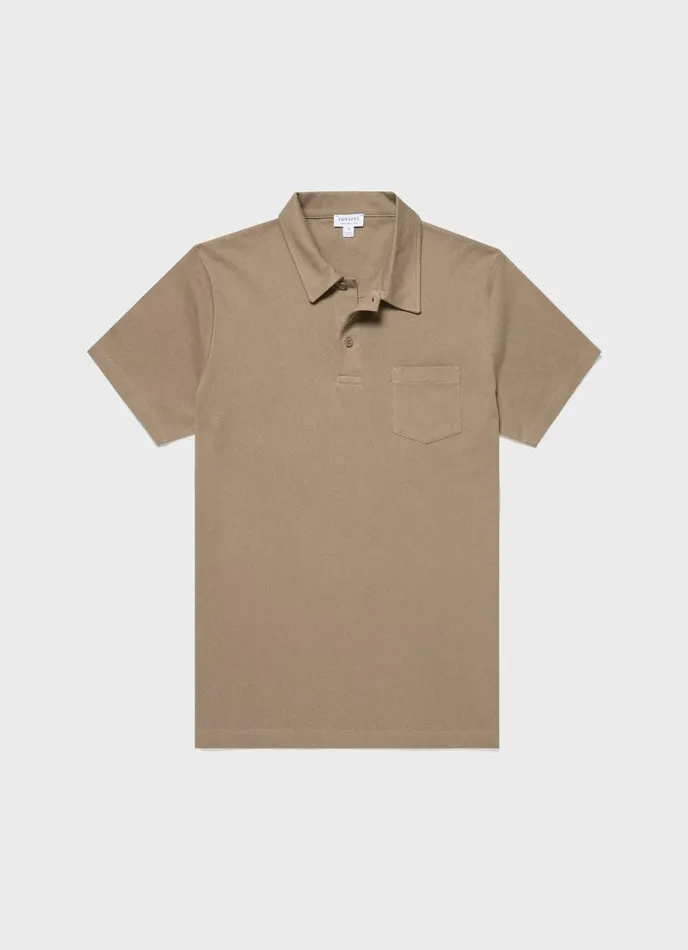 SUNSPEL Polo Shirts Riviera Polo Shirt Dark Stone 8211 Men