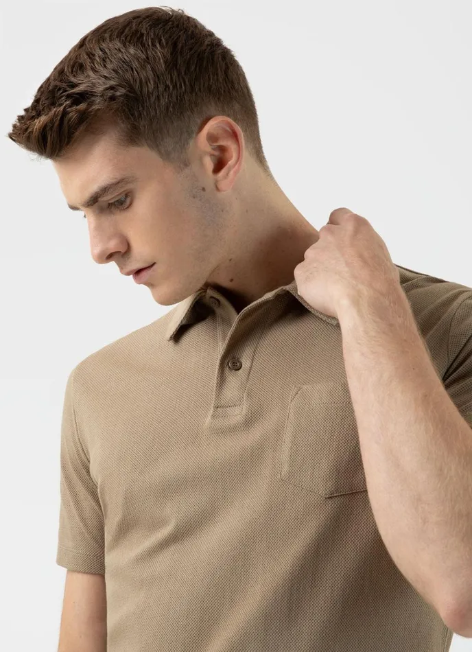 SUNSPEL Polo Shirts Riviera Polo Shirt Dark Stone 8211 Men