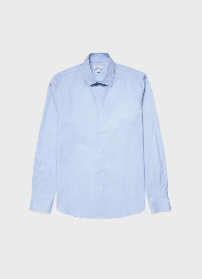 SUNSPEL Shirts Cotton Stretch Shirt Light Bluewhite 8211 Men