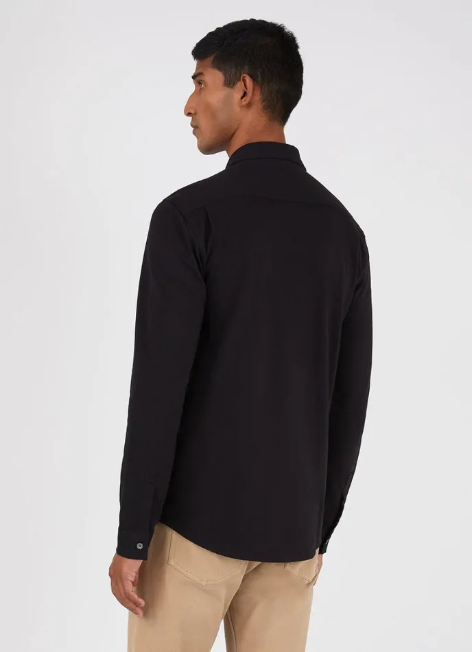 SUNSPEL Shirts Piqu Shirt Black 8211 Men