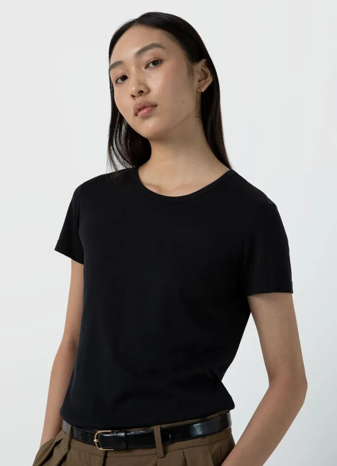 SUNSPEL Tshirts and Tops Classic Tshirt Black 8211 Women