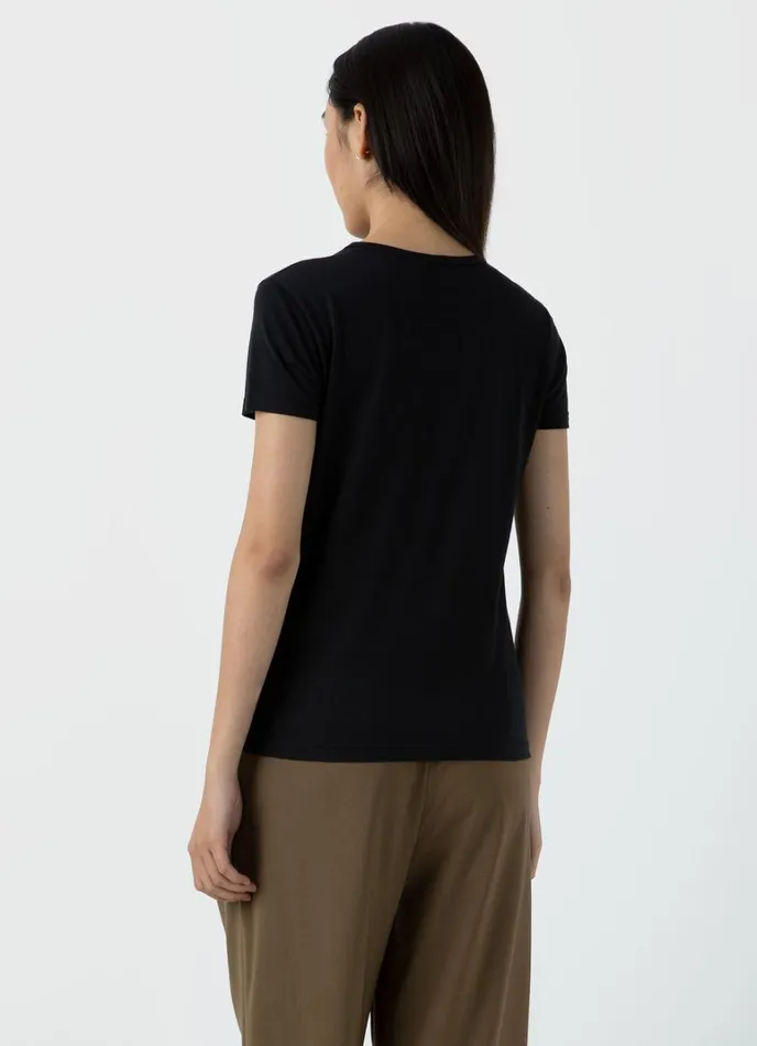 SUNSPEL Tshirts and Tops Classic Tshirt Black 8211 Women
