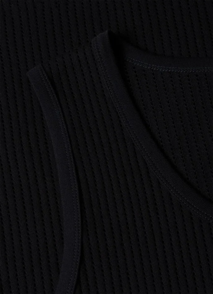 SUNSPEL Tshirts Linear Mesh Tank Top Black 8211 Men