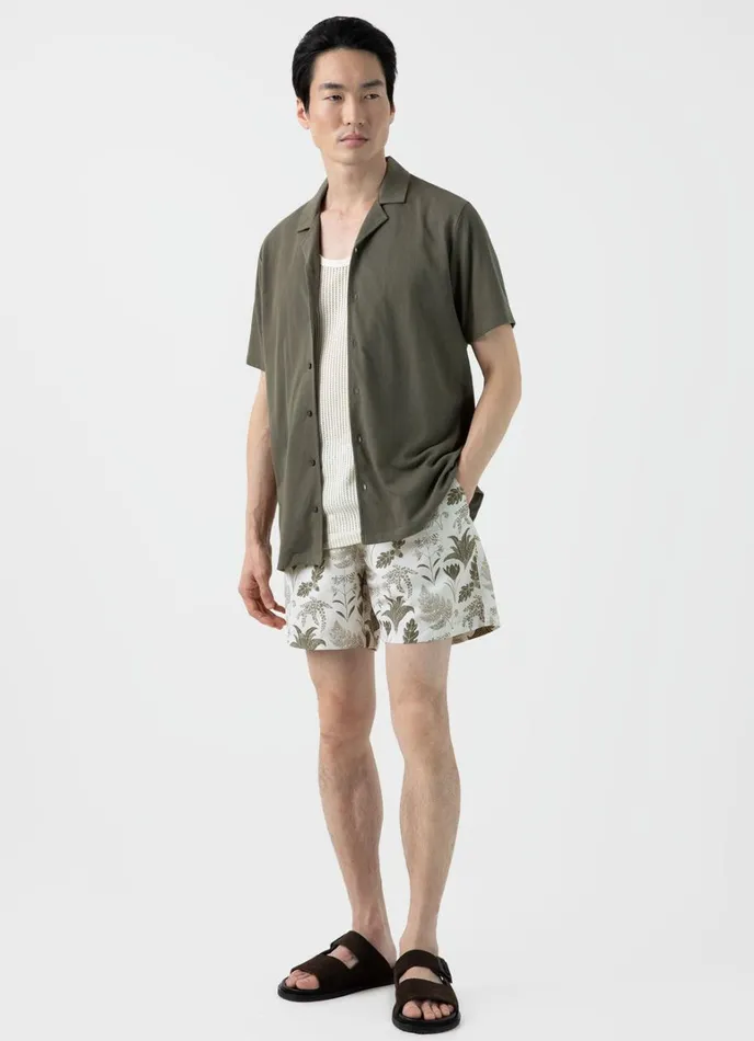 SUNSPEL Tshirts Linear Mesh Tank Top Ecru 8211 Men