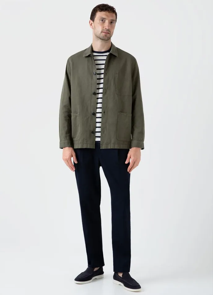 SUNSPEL Tshirts Long Sleeve Classic Tshirt Ecrunavy Breton Stripe 8211 Men