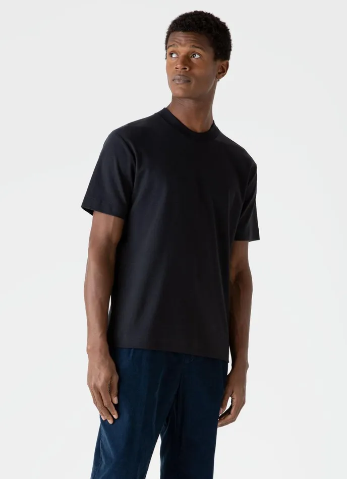 SUNSPEL Tshirts Relaxed Fit Heavyweight Tshirt Black 8211 Men