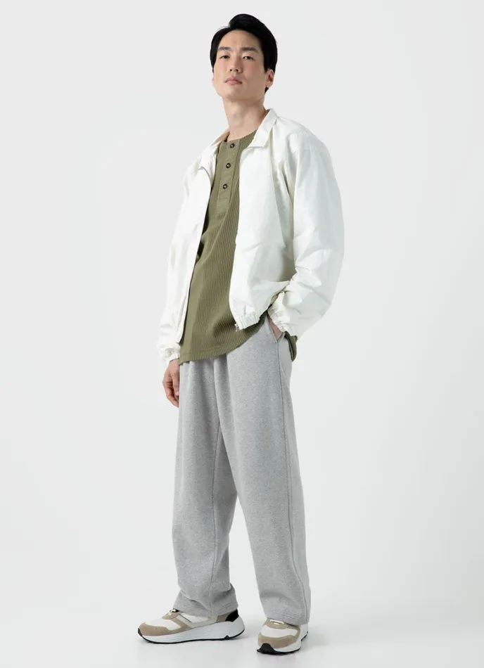 SUNSPEL Tshirts X Nigel Cabourn Mesh Henley Army Green 8211 Men