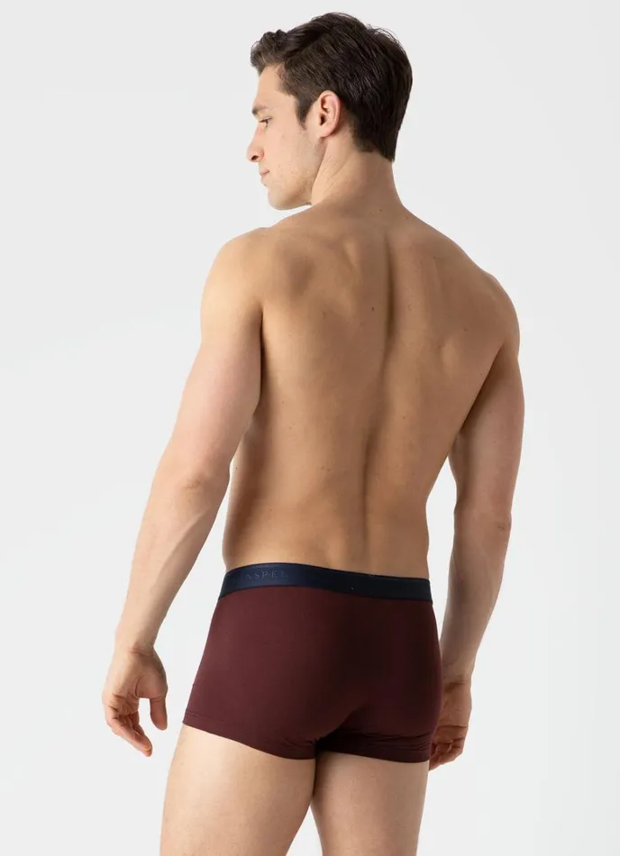 SUNSPEL Trunks and Shorts Stretch Cotton Trunks Maroon 8211 Men
