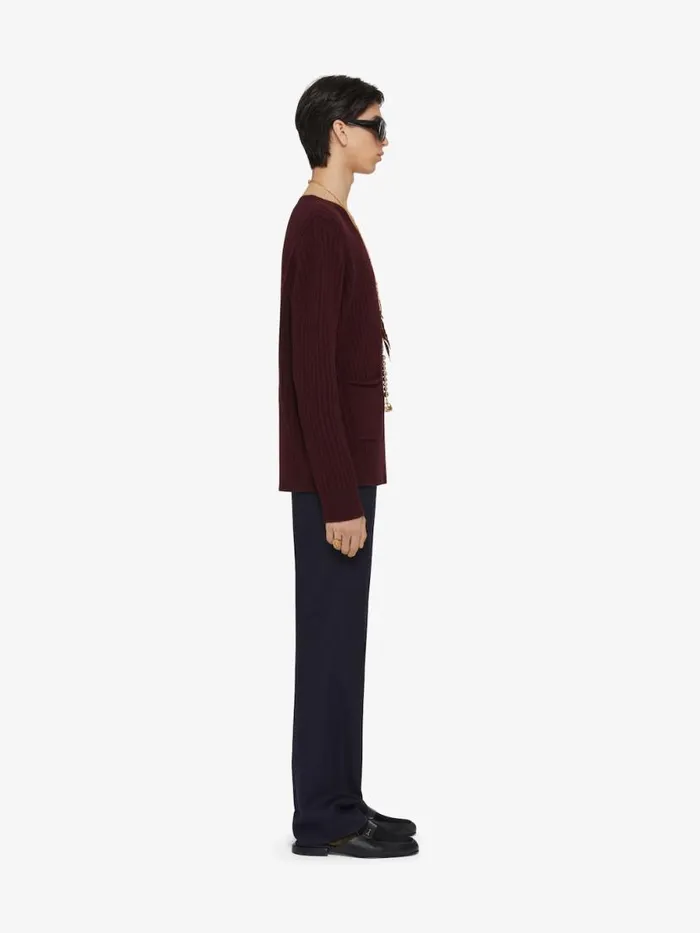 Sweater In Cashmere Plum Men Givenchy Sweaters