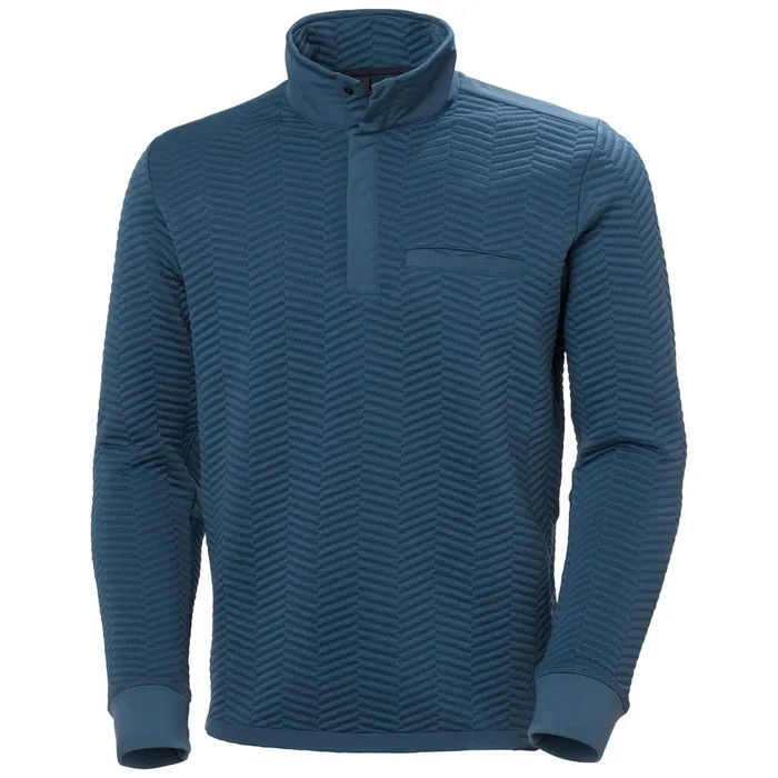Sweaters Men Helly Hansen LILLO SNAP PULLOVER 576 Deep Steel
