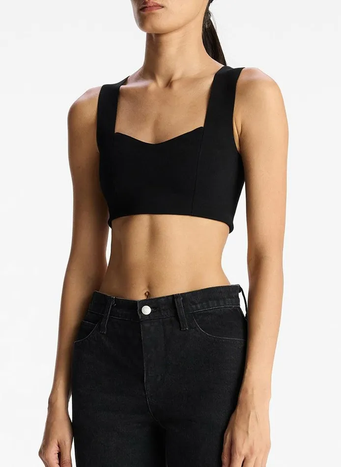 Sweaters Women ALC Jordana Compact Knit Bra Black
