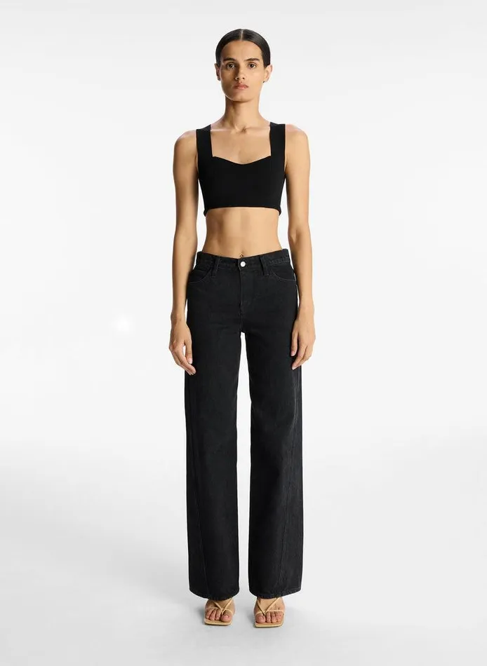 Sweaters Women ALC Jordana Compact Knit Bra Black Sweaters Women ALC Jordana Compact Knit Bra Black